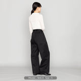 mono-kuros' タックワイドチノパンツ | 綿100％ ユニセックス 黒