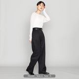 ウールタックワイドパンツ | ウール100％ ユニセックス