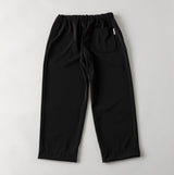 【接触冷感 | ドライタッチ】ポリエステルツイルワイドパンツ  | メンズ 黒