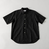 半袖ルーズフィットシャツ ｜メンズ 黒