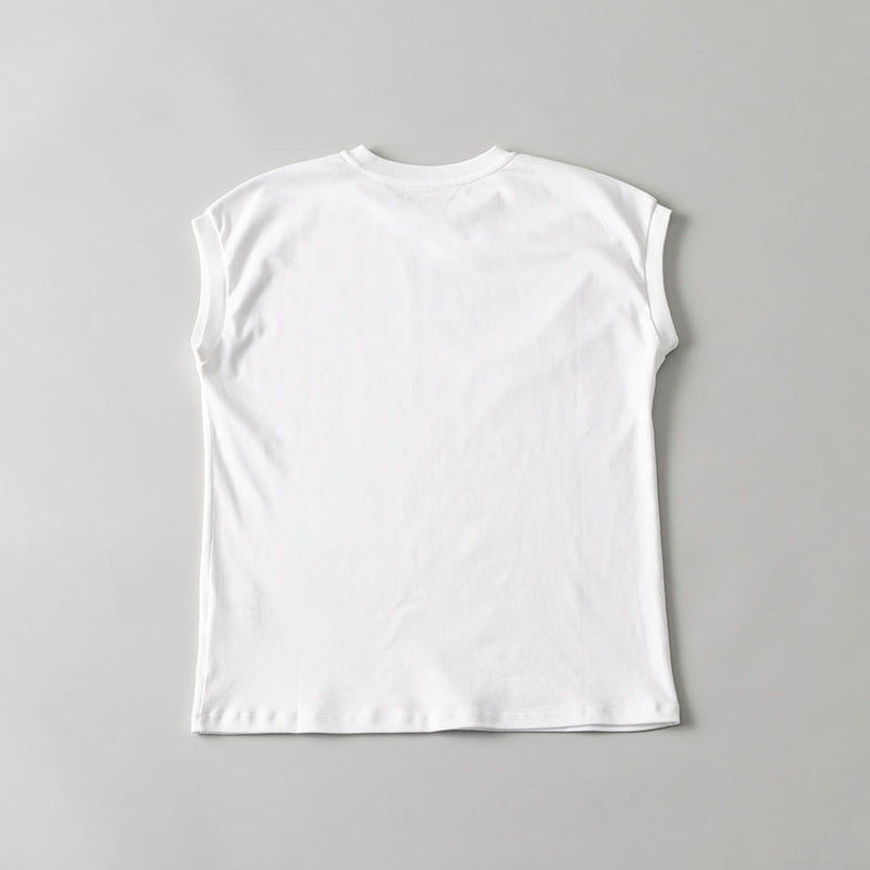 mono-kuros' ノースリーブＴシャツ 白