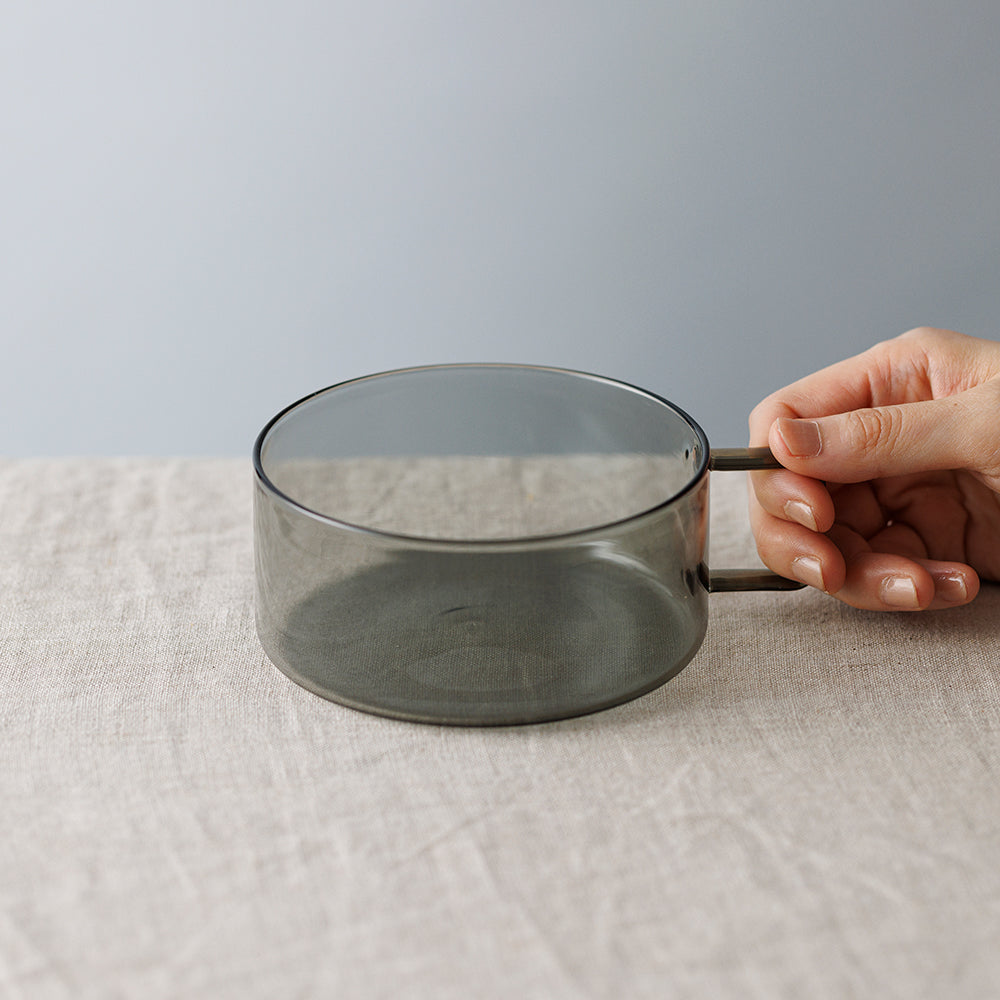 耐熱ガラス フフ スープマグ 390ml 黒 – kuros.style