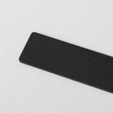 BRASS STRAIGHT RULER 真鍮直線定規 18cm 黒