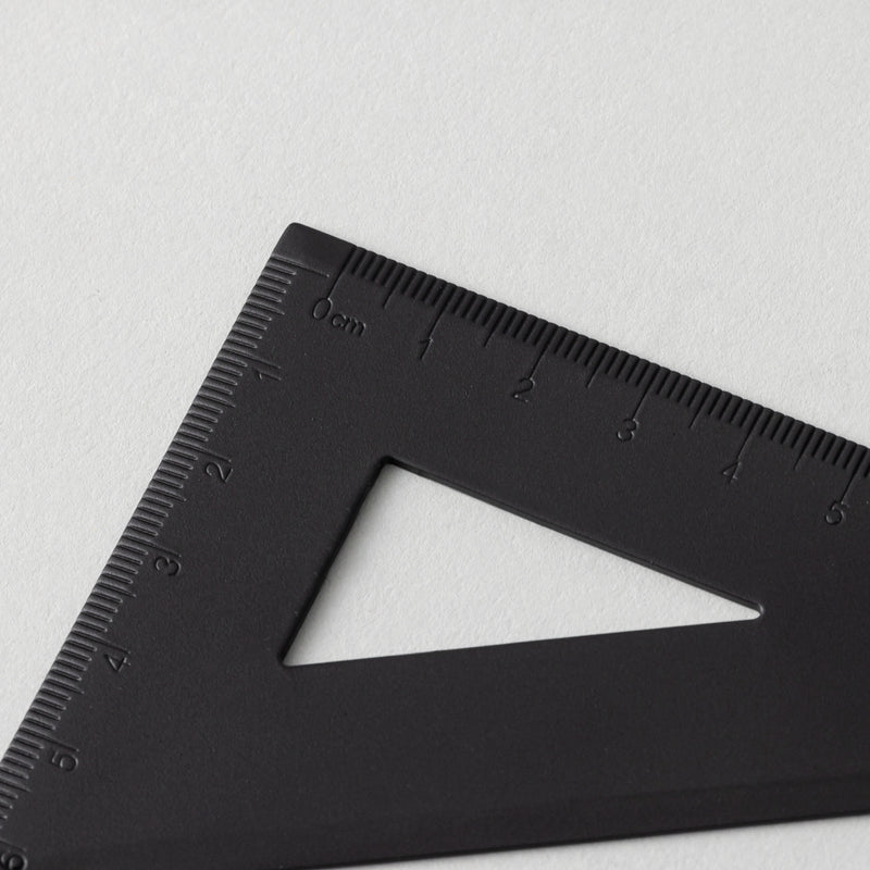 BRASS TRIANGLE RULER 真鍮三角定規 黒