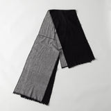 ヘリンボーン柄やわらか2重織りストール ｜ウール 軽量 日本製