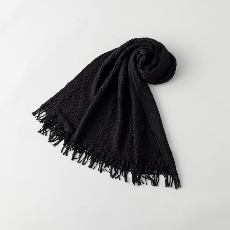 ふんわり軽やか空羽織りストール｜日本製　ユニセックス