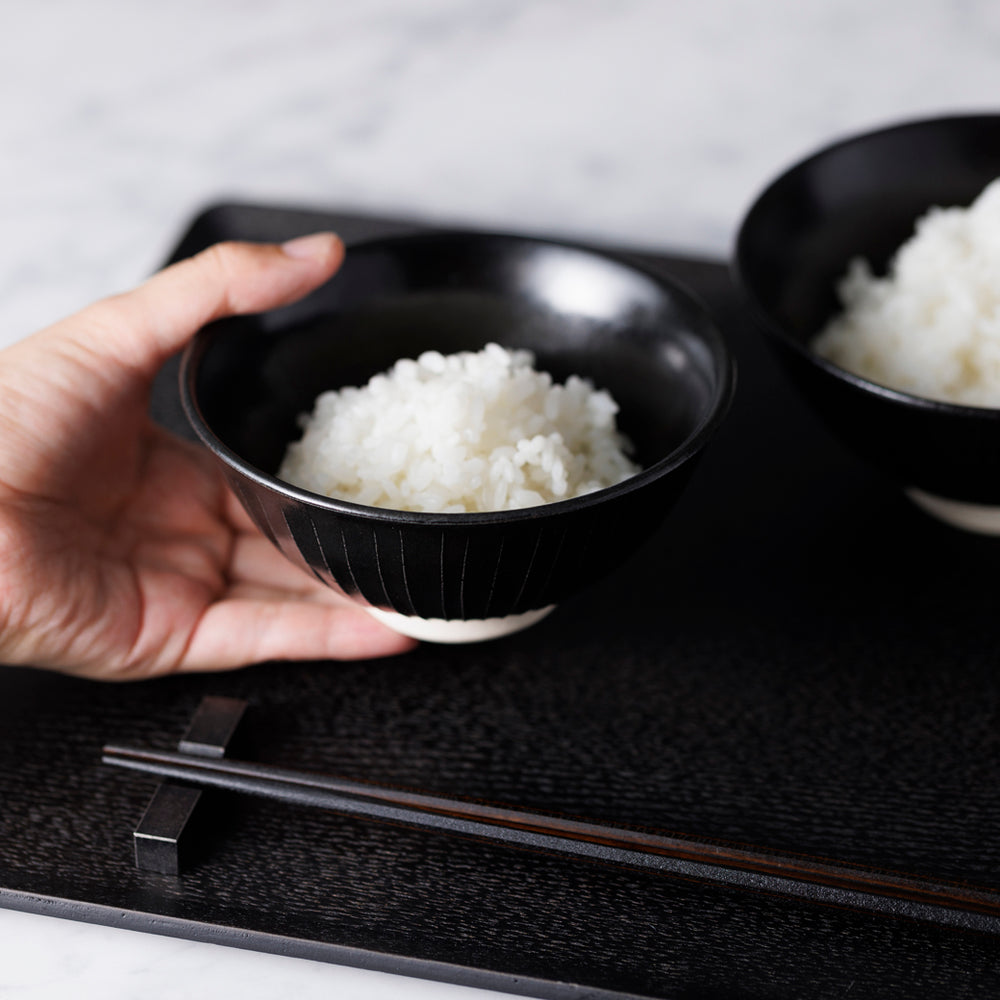 黒茶碗セット ご飯茶碗 – kuros.style
