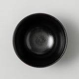【kuros'オリジナル】美濃焼 飯碗 美濃文山窯 ペアセット 黒 S・M 桐箱入り
