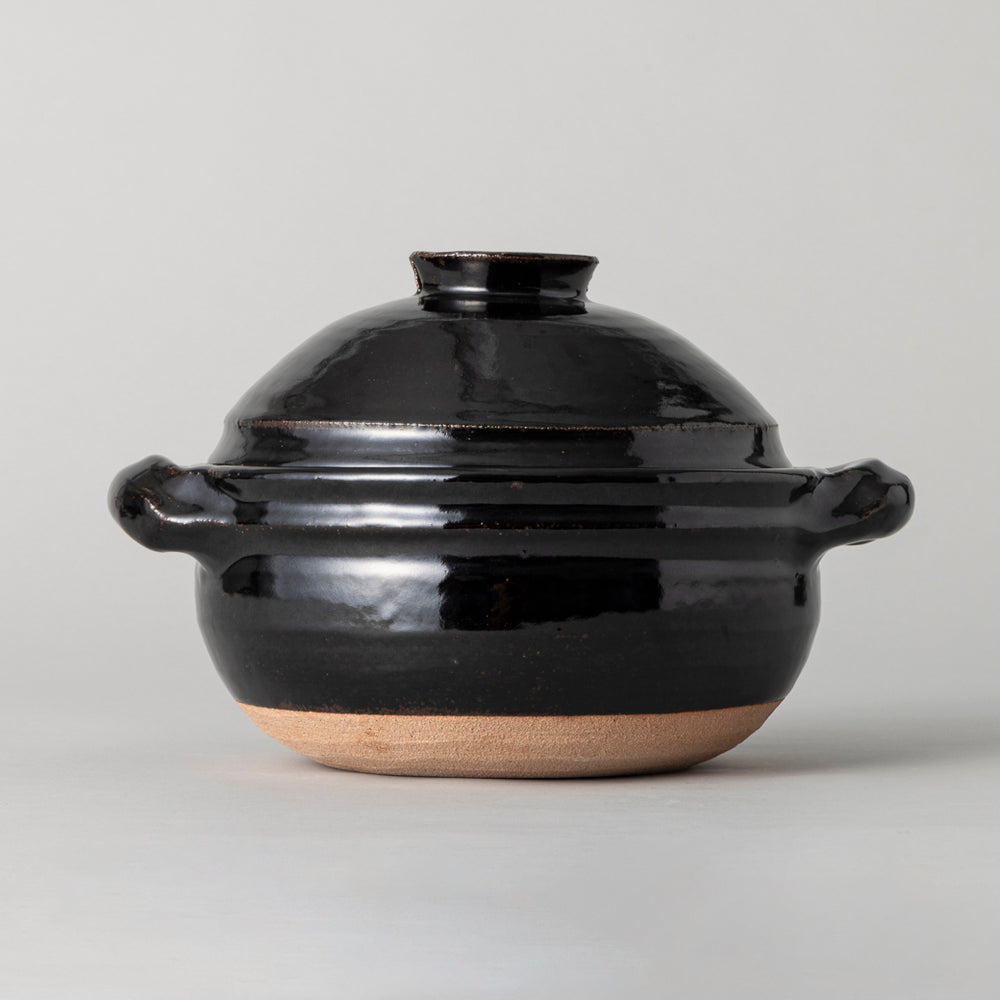伊賀焼 飯炊釜 3合 黒飴釉薬 – kuros.style