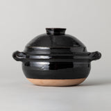 伊賀焼 飯炊釜  3合 黒飴釉薬