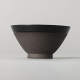 【kuros'オリジナル】美濃焼 飯碗 金昇窯 ペアセット 黒 S・M 桐箱入り