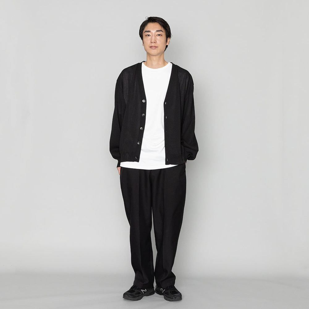 和紙ニットカーディガン 黒 – kuros.style