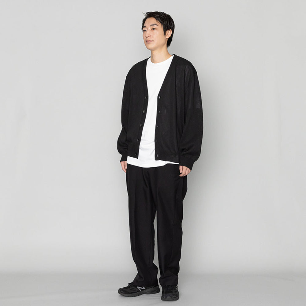 和紙ニットカーディガン 黒 – kuros.style