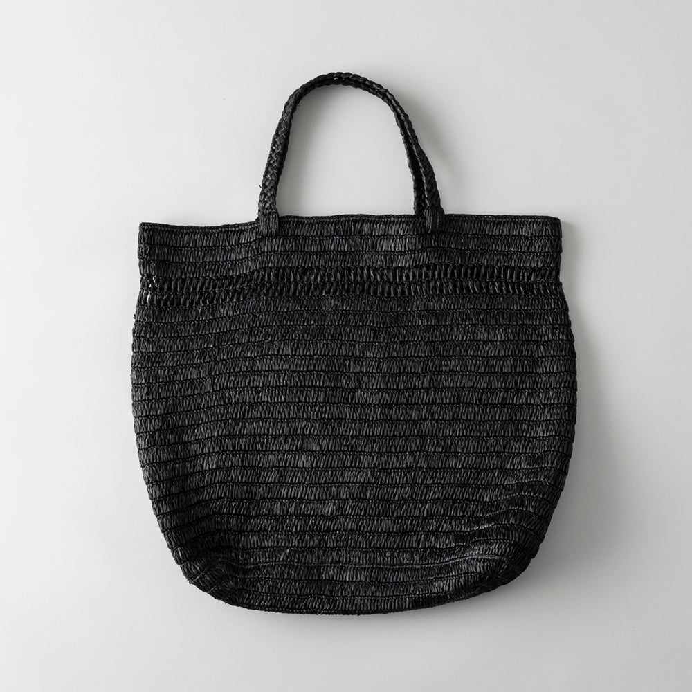 ラフィア ライントートバック 黒 XXL – kuros.style