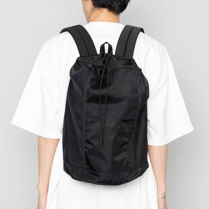コーデュラメッシュコンビ　リュック　黒