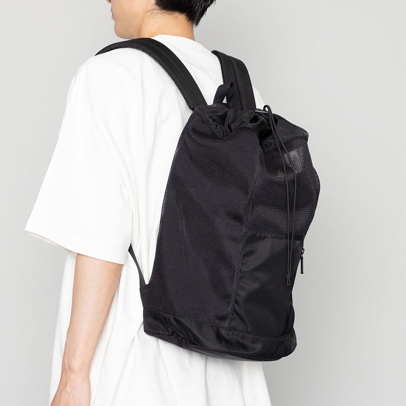 コーデュラメッシュコンビ　リュック　黒