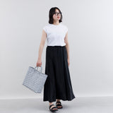 【OJO DE MEX×kuros'別注】Plastico CAGO Tote Regular ROMBO シルバー×ホワイト M
