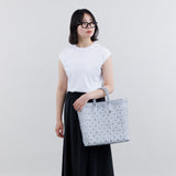 【OJO DE MEX×kuros'別注】Plastico CAGO Tote Regular ROMBO シルバー×ホワイト M