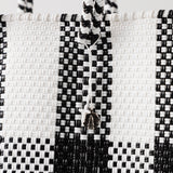 【OJO DE MEX×kuros'別注】Plastico CAGO Tote Chico CHECK ブラック×ホワイト S