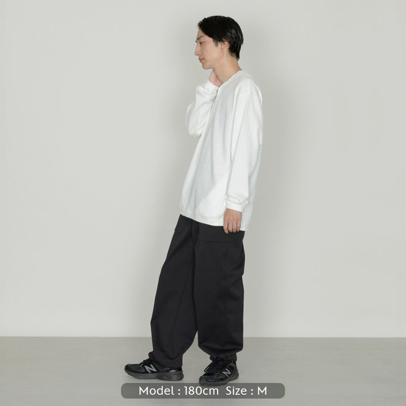 ハニカムヘンリーネックTシャツ｜日本製 メンズ