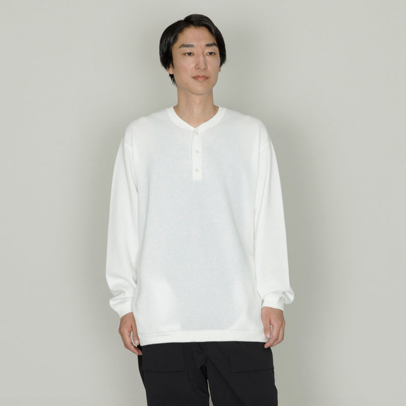 ハニカムヘンリーネックTシャツ｜日本製 メンズ
