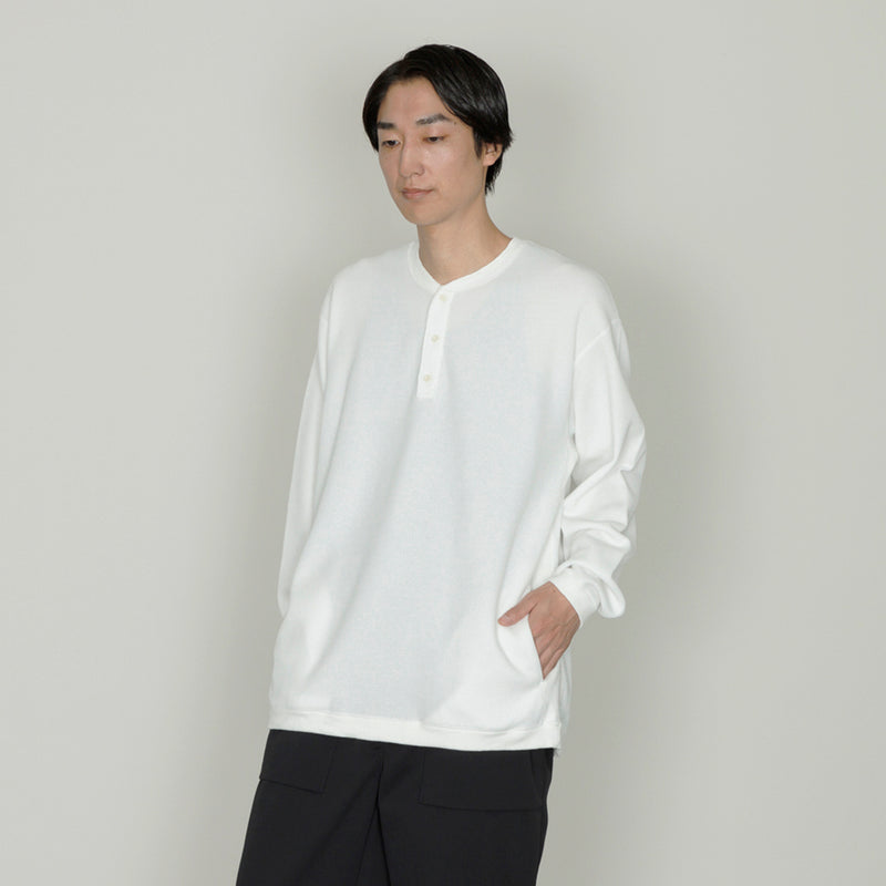 ハニカムヘンリーネックTシャツ｜日本製 メンズ