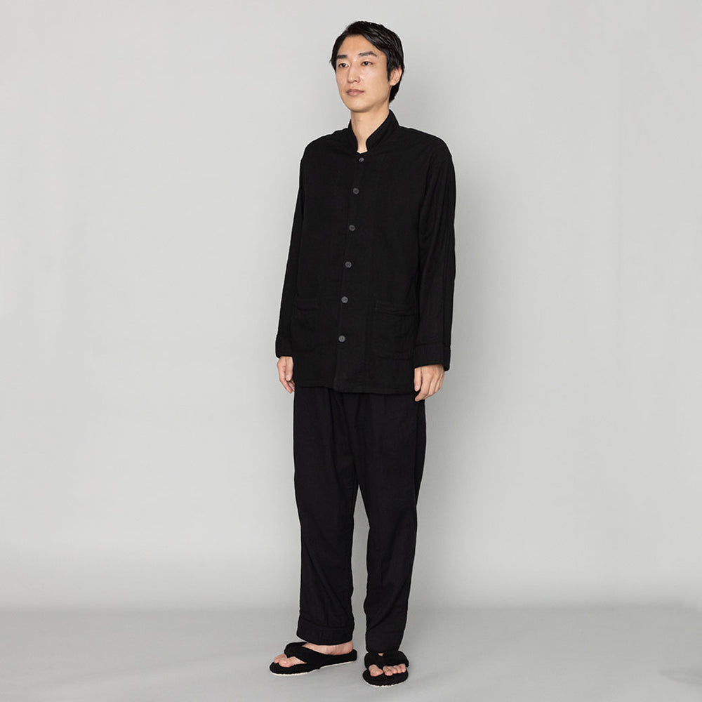 【ワタフク】京都紋付 御黒染司×TemasKYOTO ３点 kuros'コラボ】 御黒染司 京都紋付ガーゼパジャマ ユニセックス