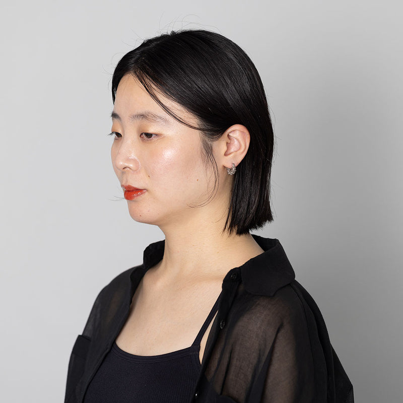 【tane×kuros'別注】珊瑚ピアスSサイズ