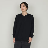 ハニカムヘンリーネックTシャツ｜日本製 メンズ