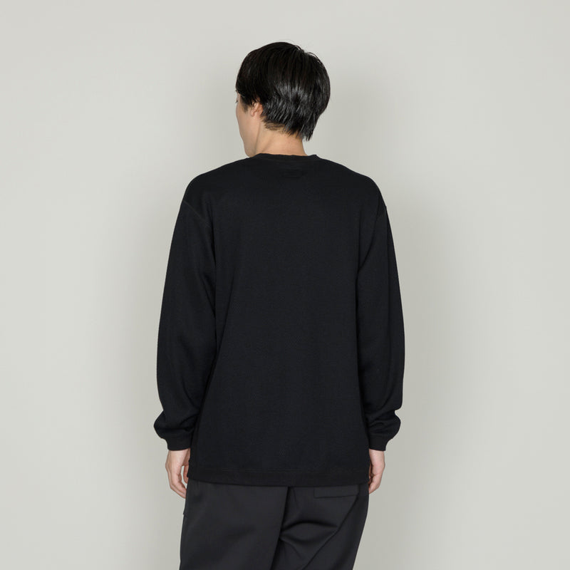 ハニカムヘンリーネックTシャツ｜日本製 メンズ
