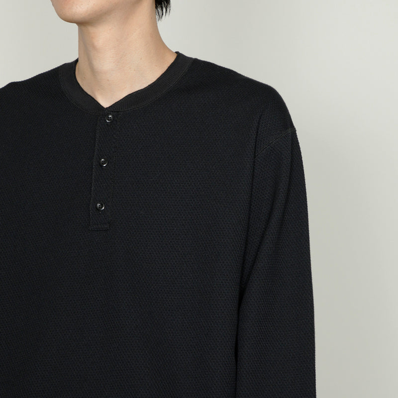 ハニカムヘンリーネックTシャツ｜日本製 メンズ