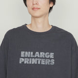 LOGO S/S TEE-BLEACH｜綿100％ ユニセックス 黒