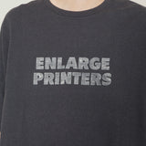 LOGO S/S TEE-BLEACH｜綿100％ ユニセックス 黒