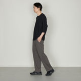 SEED STITCH KNIT TEE｜吸水速乾 ユニセックス  黒