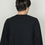 SEED STITCH KNIT TEE｜吸水速乾 ユニセックス  黒