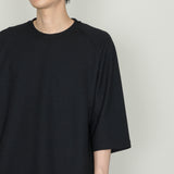 SEED STITCH KNIT TEE｜吸水速乾 ユニセックス  黒
