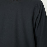 SEED STITCH KNIT TEE｜吸水速乾 ユニセックス  黒