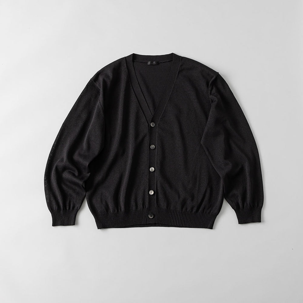 和紙ニットカーディガン 黒 – kuros.style