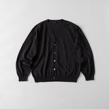 メンズ 和紙ニットカーディガン 黒