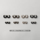 【tane×kuros'別注】珊瑚ピアスSサイズ