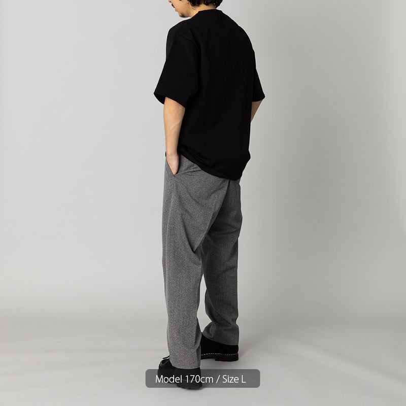 オーバーサイズ スウェットライク Tシャツ 黒 – kuros.style