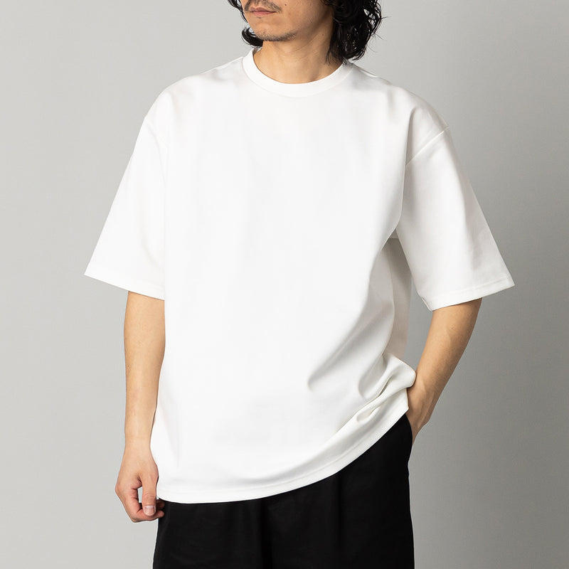 オーバーサイズ スウェットライク Tシャツ 白 – kuros.style