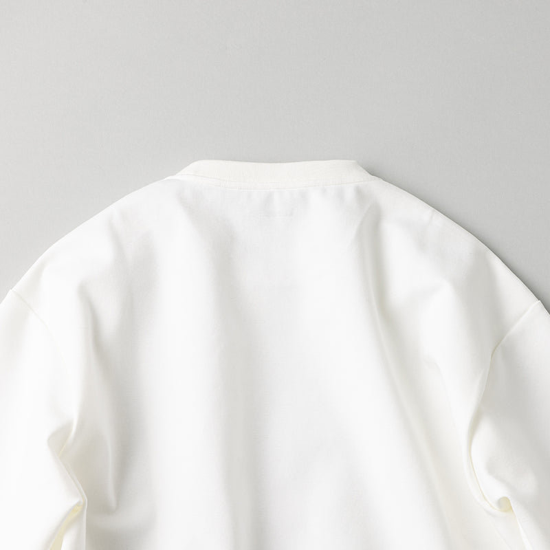 オーバーサイズ スウェットライク Tシャツ 白