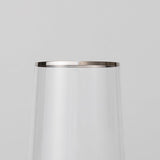 ガラス タンブラー 口元シルバー 375ml