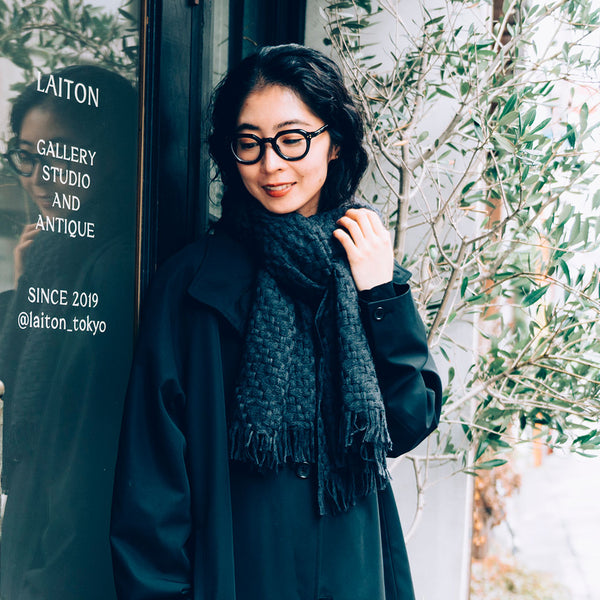 ふんわり軽やか空羽織りストール｜日本製　ユニセックス