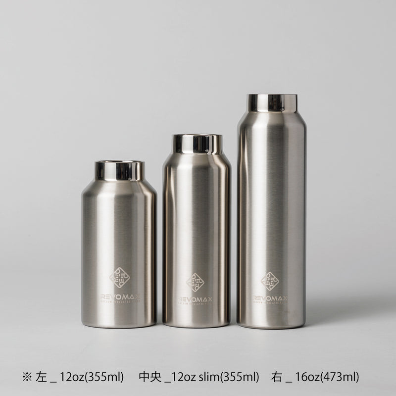 REVOMAX Standard Without Cap 炭酸対応 真空断熱ボトル 16oz(473ml