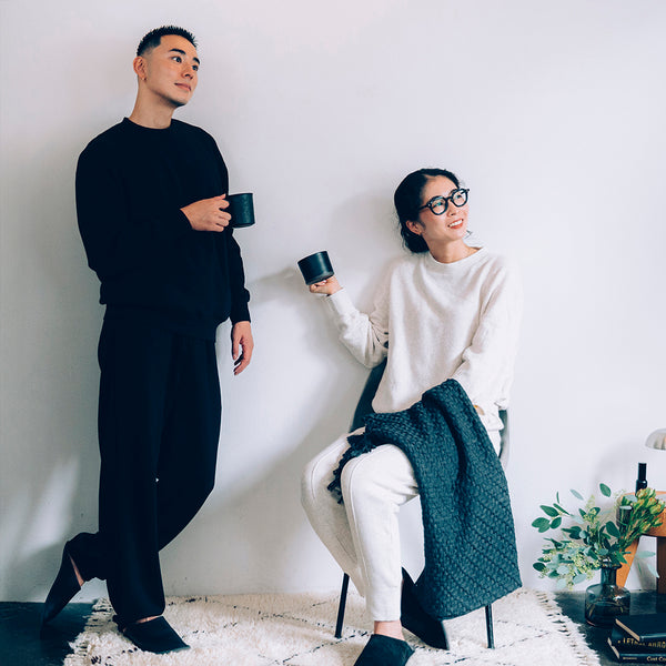 【kuros'オリジナル】もちとろクルーネックプルオーバー｜セットアップ可 日本製 ユニセックス