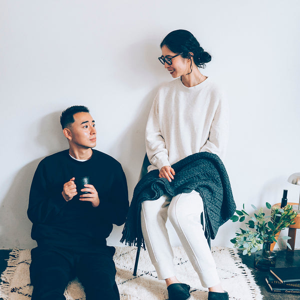 【kuros'オリジナル】もちとろクルーネックプルオーバー｜セットアップ可 日本製 ユニセックス