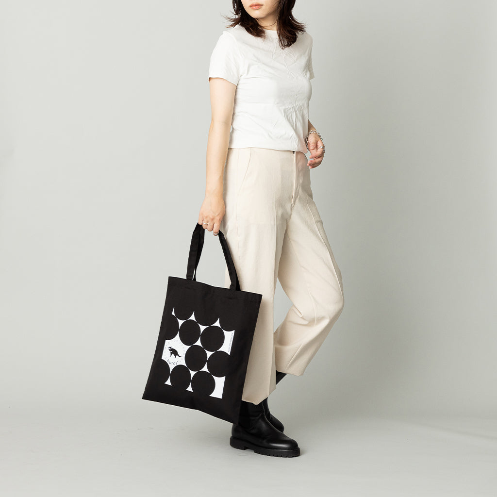 コットン キャンバス トートバッグ DOT 黒 – kuros.style