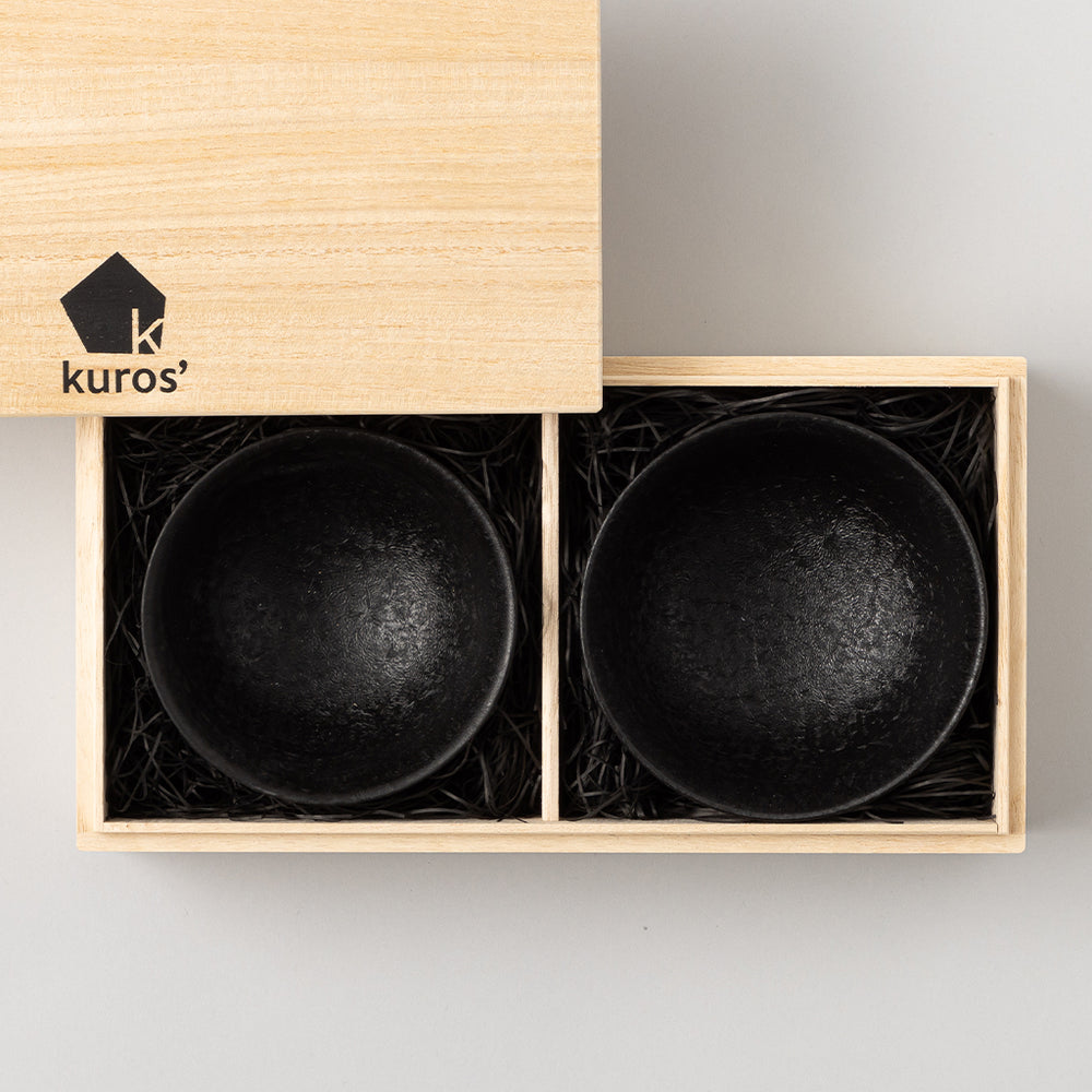 黒墨 飯碗 ペアギフトセット 桐箱入り – kuros.style